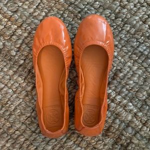 Tory Burch Eddie Ballet Flat in Fanta Orange